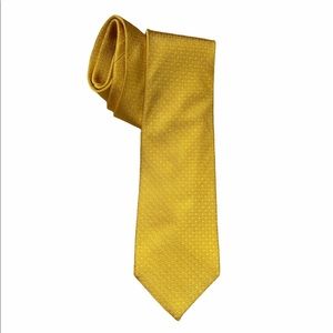 J.Z. Richards 100% silk yellow gold tie